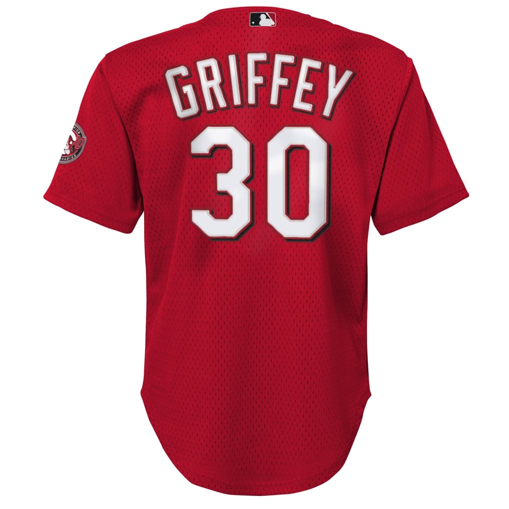 Ken Griffey Jr. Cincinnati Reds Mitchell & Ness Youth Cooperstown Collection Mesh Batting Practice Jersey - Red